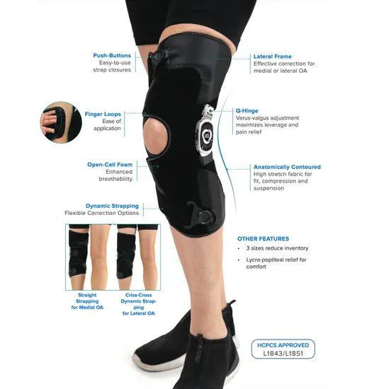 TRUlign OA Osteoarthritis -  Left Knee Brace - Small Snake Oil Guru