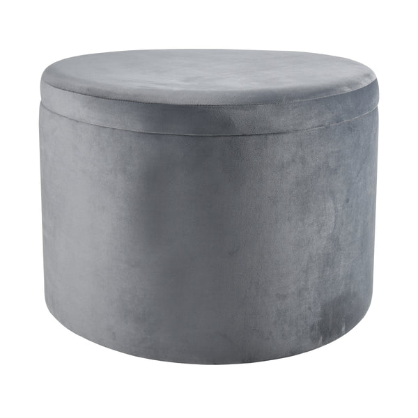 Linder Storage Ottoman - Charcoal