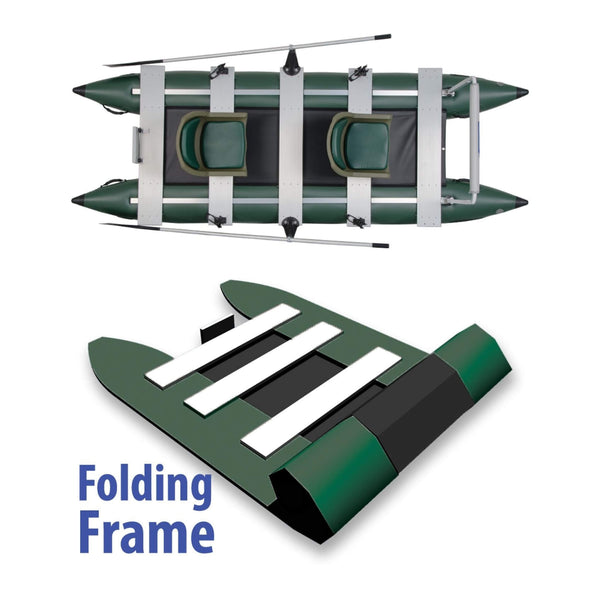 Sea Eagle 375FC FoldCat 2-Persons Inflatable Fishing Lightweight Pontoon Boat [375FCK] (SAK34652)