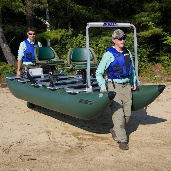 Sea Eagle 375FC FoldCat 2-Persons Inflatable Fishing Lightweight Pontoon Boat [375FCK] (SAK34652)