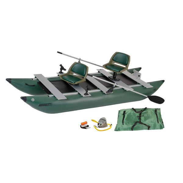 Sea Eagle 375FC FoldCat 2-Persons Inflatable Fishing Lightweight Pontoon Boat [375FCK] (SAK34652)