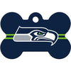 Seattle Seahawks NFL Pet ID Tag - Large Bone