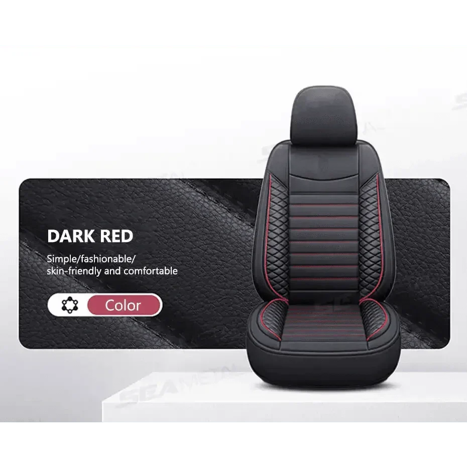 Black Leather Car Seat Covers Seametal Car Seat