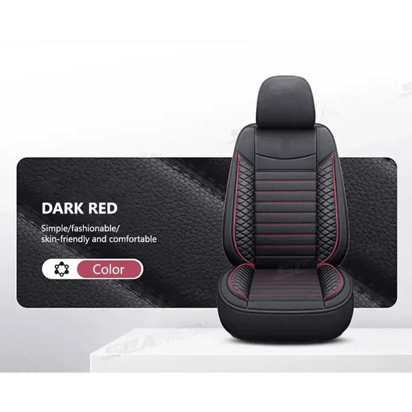 Black Leather Car Seat Covers Seametal Car Seat