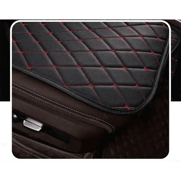 Black Quilted Leather Car Seat Covers