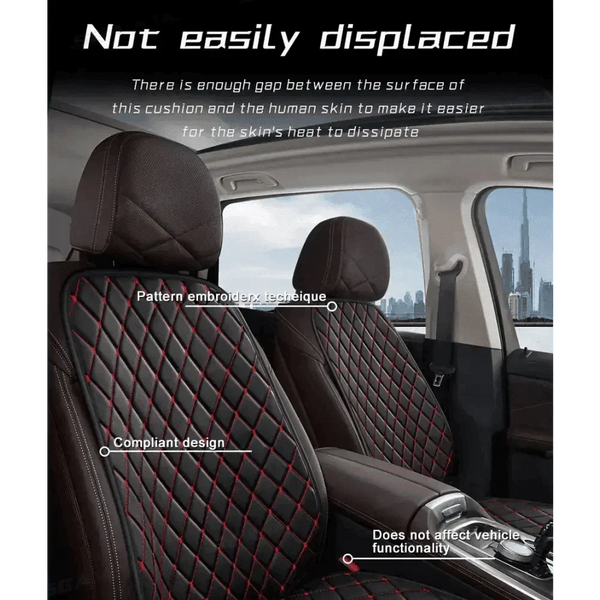 Black Quilted Leather Car Seat Covers