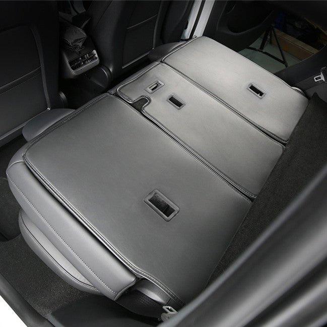 Leather Seat Back Protector with Storage for Model Y | Waterproof | Anti-Kick
