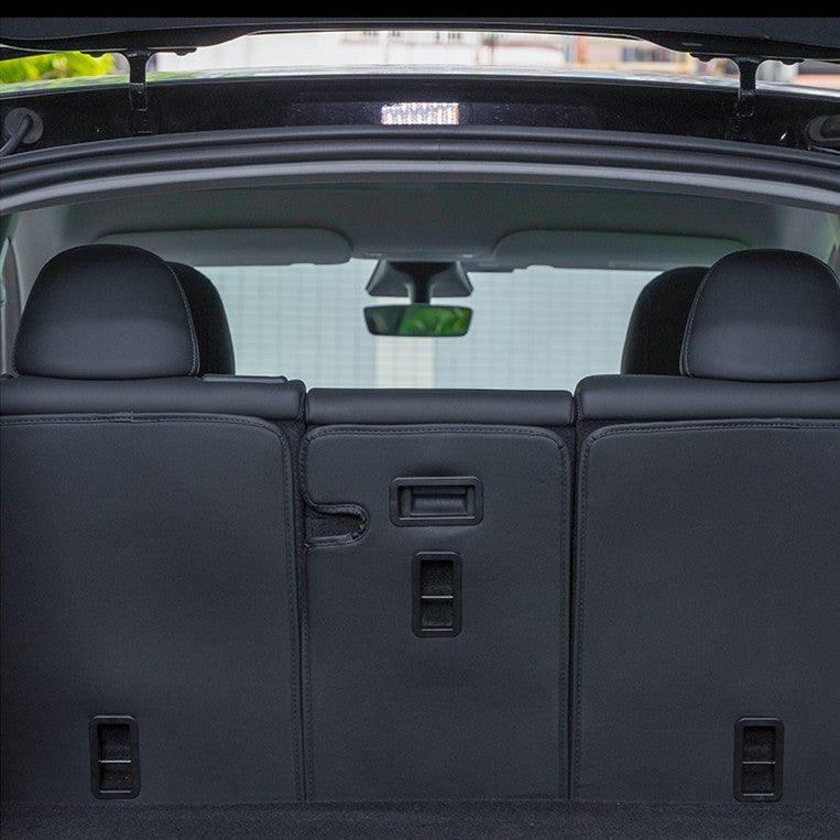 Leather Seat Back Protector with Storage for Model Y | Waterproof | Anti-Kick