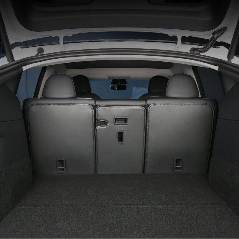 Leather Seat Back Protector with Storage for Model Y | Waterproof | Anti-Kick