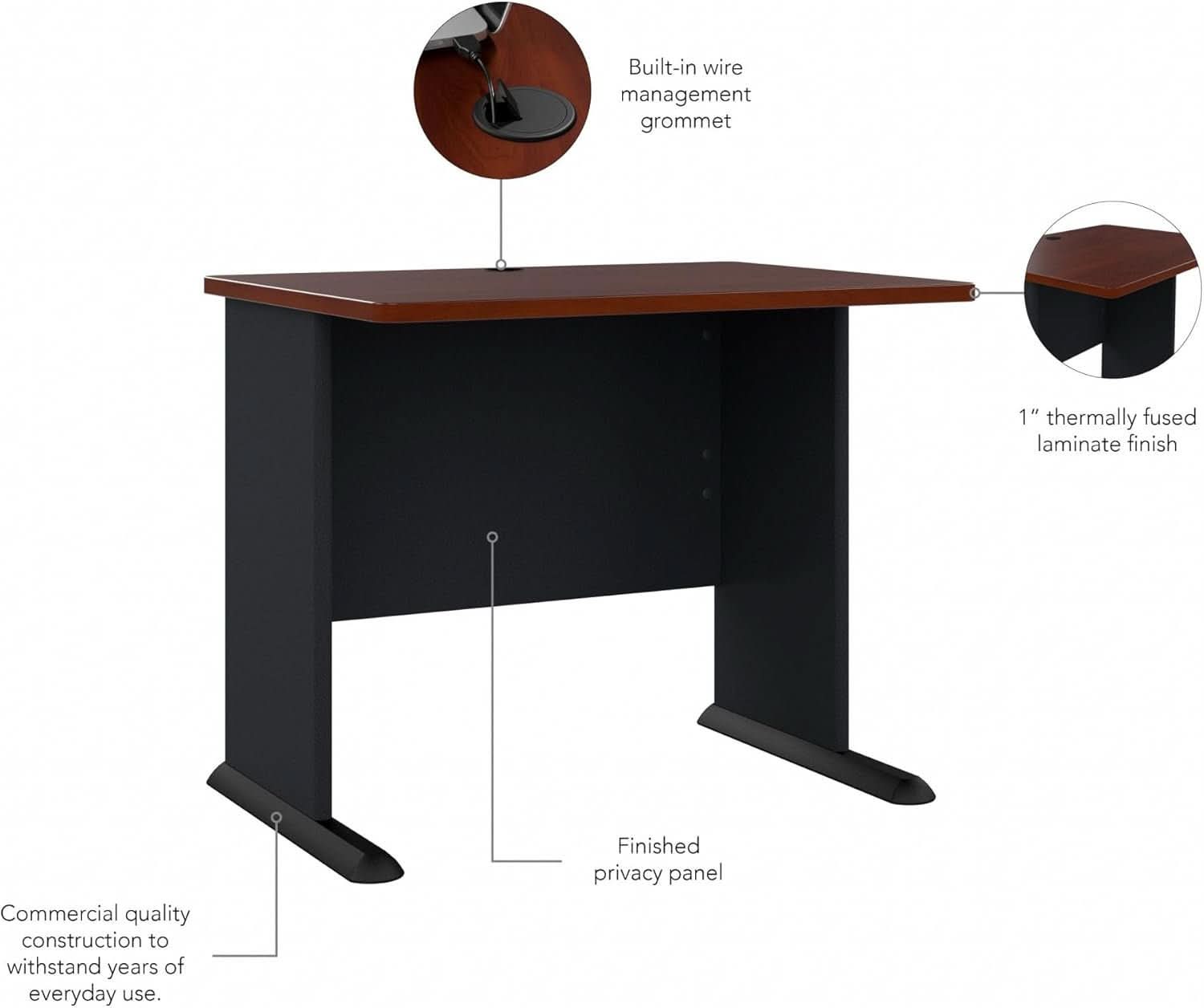 Series A 36W Desk Hansen Cherry Galaxy Home Office