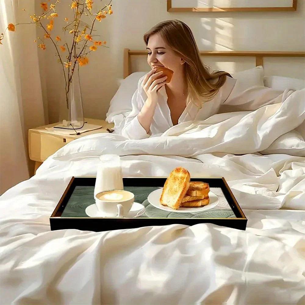 Serving Tray - Heat Resistant Ceramic Green