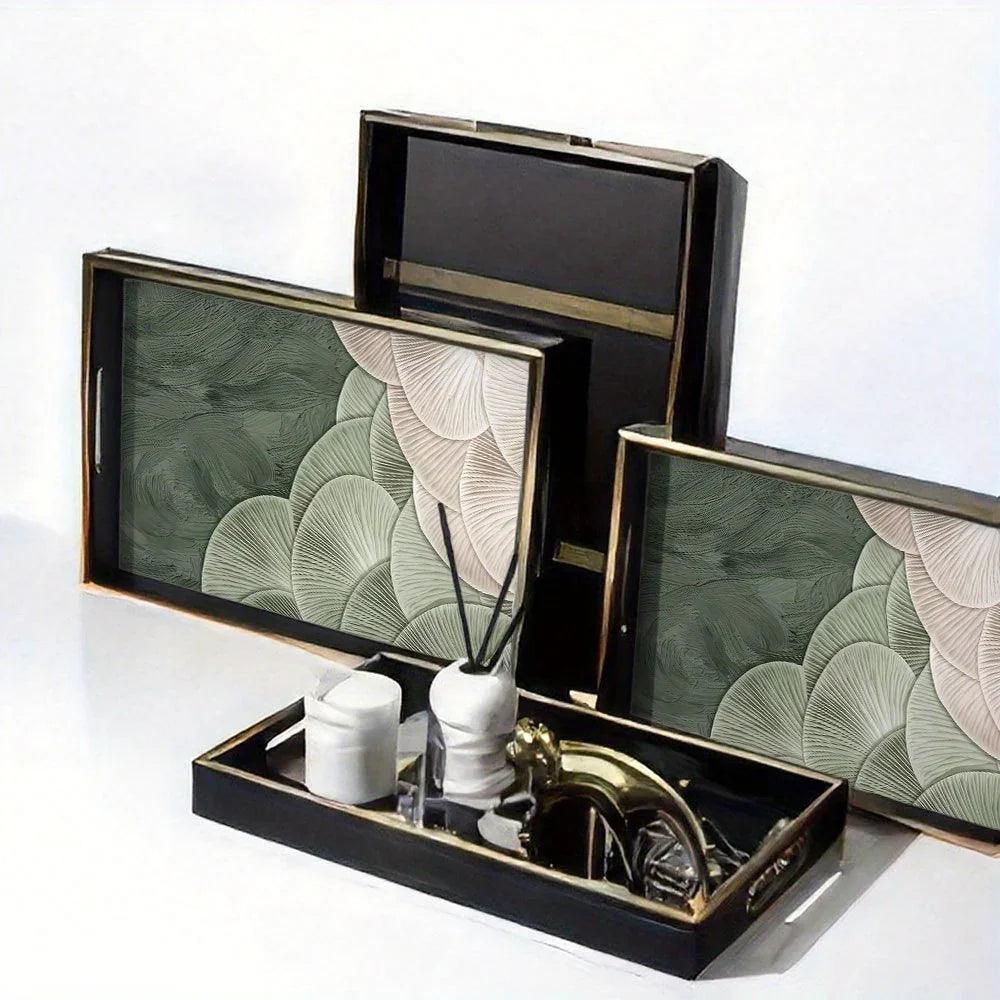 Serving Tray - Heat Resistant Ceramic Green