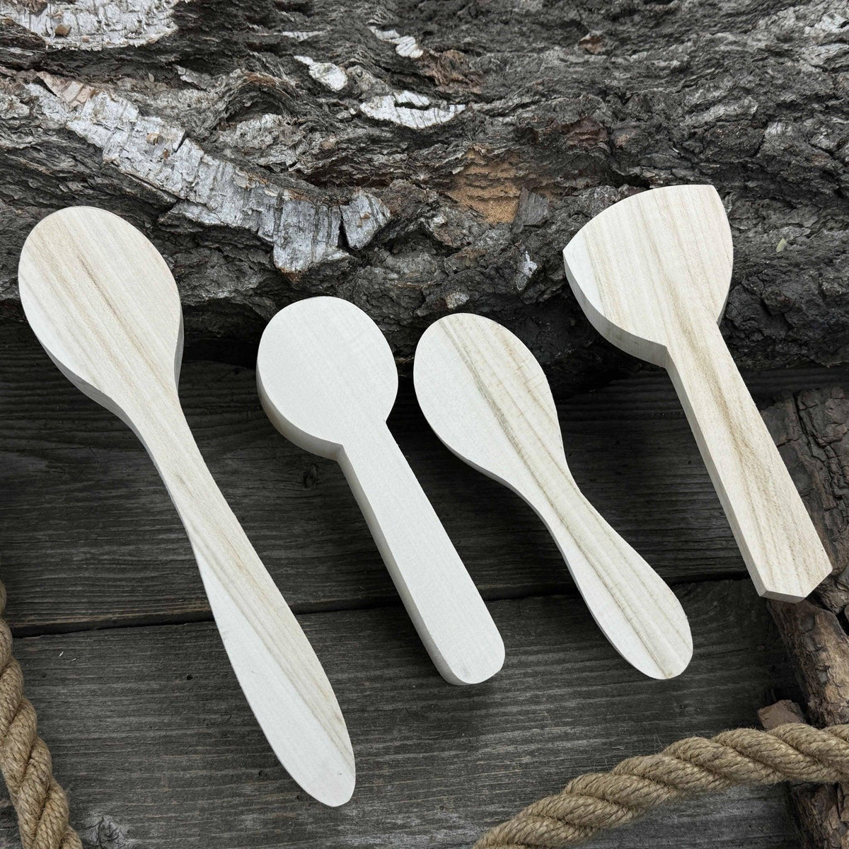 Set of 12 Linden Wood Spoon Carving Blanks