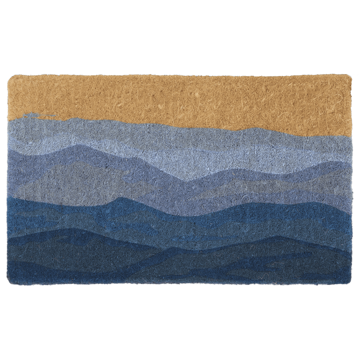 Shades of Sea - Blue Coir Doormat