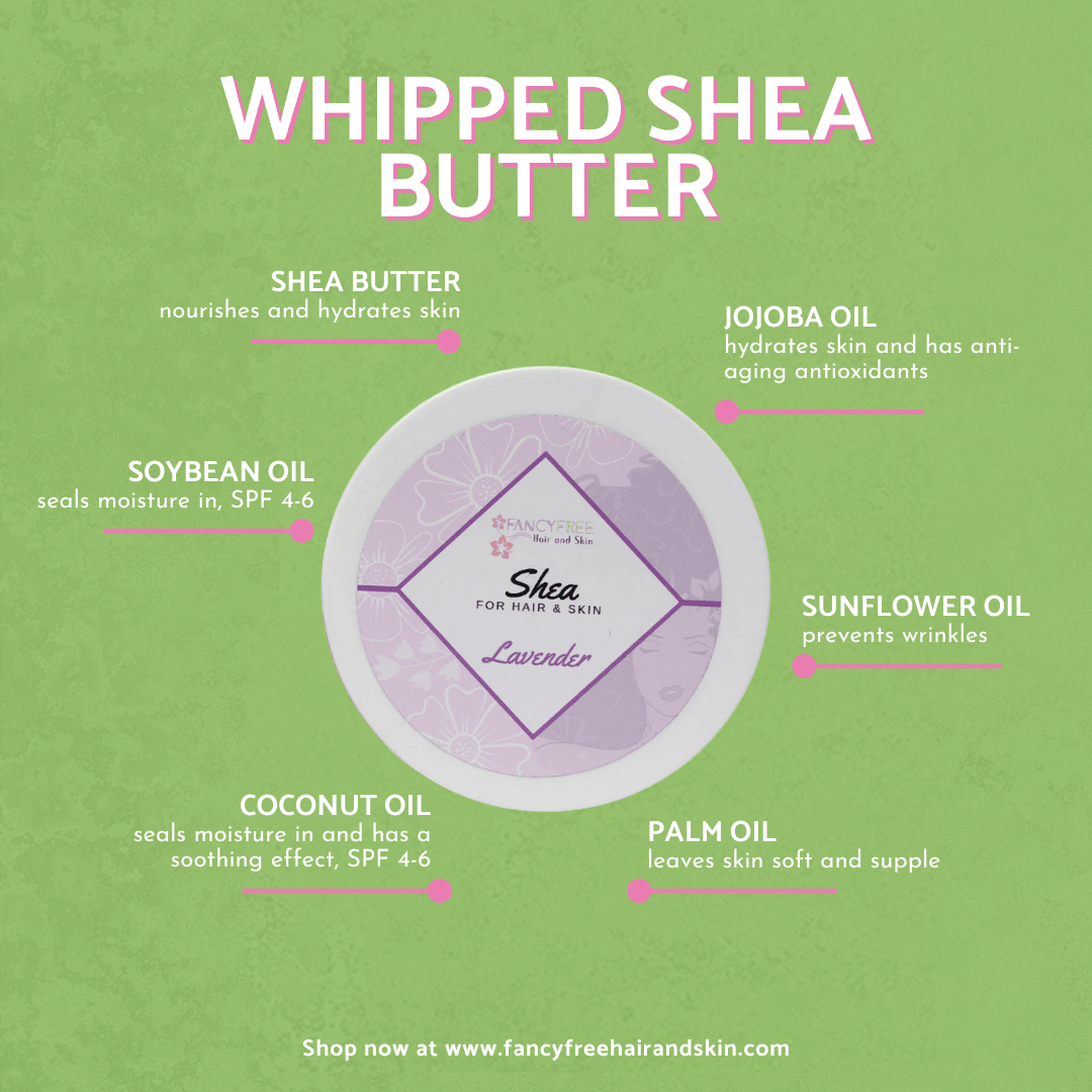 Fancy Free Whipped Shea Butter – Lightweight, Non-Greasy Moisturizer for Dry Hair & Skin