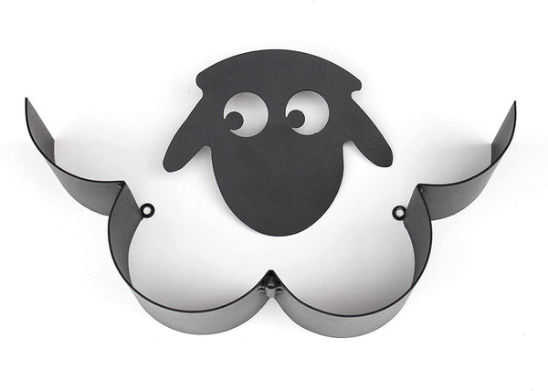 Sheep Toilet Paper Roll Holder Bathroom Wall Mounted Loo Rolls Storage Metal Rack Mount Hold Up 7 Rolls Novelty Animal Decorative Toilet Paper Holders Tissue Paper Storage Stand Wall Mount Iron Tissue Basket Sheep Art Decoration Bathroom House Office