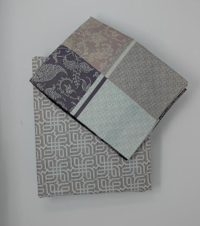 DaDa Bedding Grey Floral Paisley Fitted & Flat Sheet w/ Pillow Cases Set (FSFS8222)