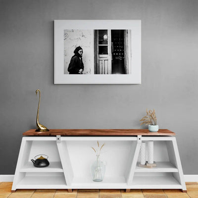 Limited Edition numbered and signed. Ossuary in Olympos, Karpathos, Dodecanese | Black-and-white wall art photography from Greece
