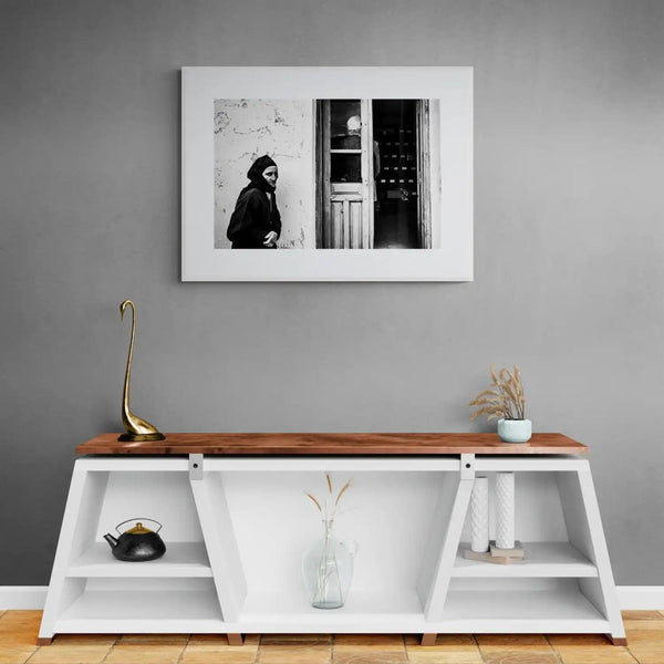 Limited Edition numbered and signed. Ossuary in Olympos, Karpathos, Dodecanese | Black-and-white wall art photography from Greece
