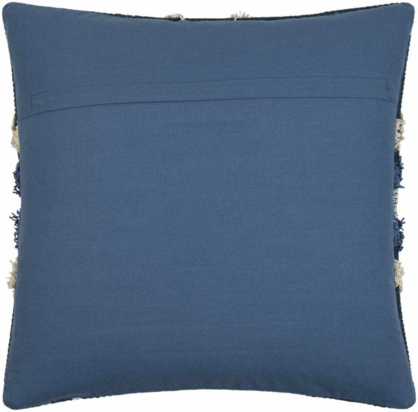 Shepardsville Navy Kilim Pattern Throw Pillow