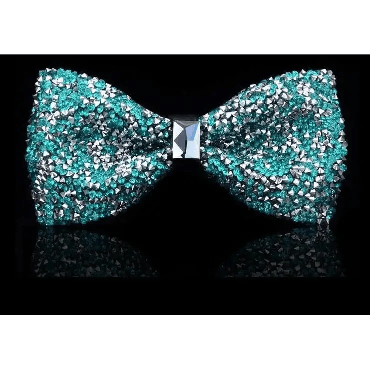 Shiny Butterfly Men Bowtie Sparkling Wedding Bridegroom Bow Ties  Adjustable Length Party Bowties