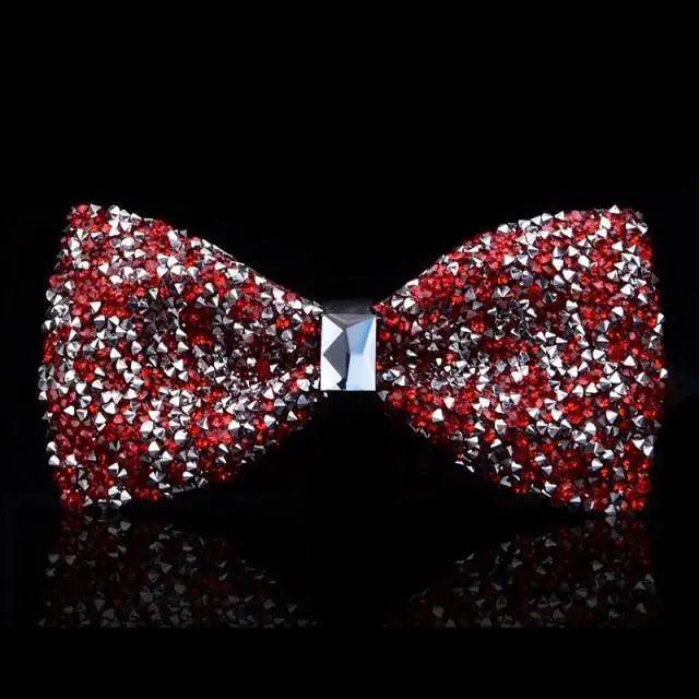 Shiny Butterfly Men Bowtie Sparkling Wedding Bridegroom Bow Ties  Adjustable Length Party Bowties