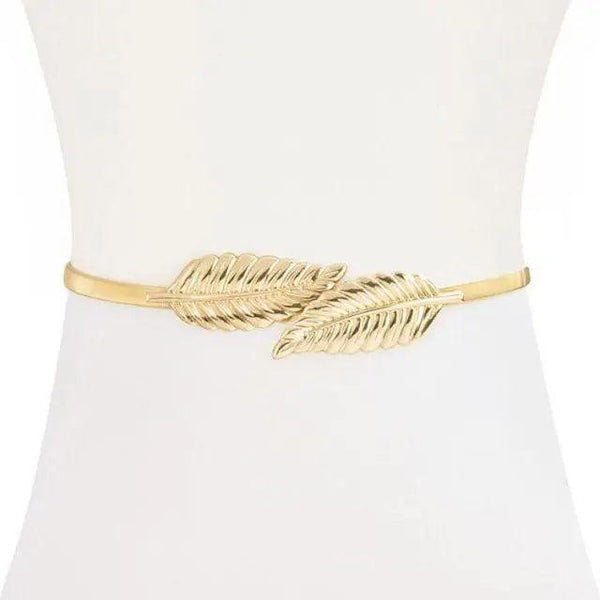 Shiny Women Metal Belt Luxurious Gold Dress Chain Belts Elegant Polished Adjustable Metal Mirror Waist Belt