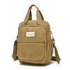 Leisure Canvas Shoulder Bag Wearproof Multi-functional Backpack
