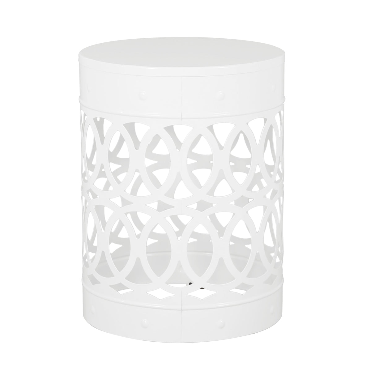 Modern Iron Outdoor End Table