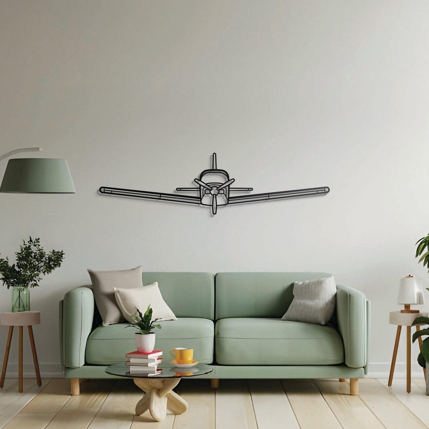 Sierra Front Metal Aircraft Wall Art - NCP0444
