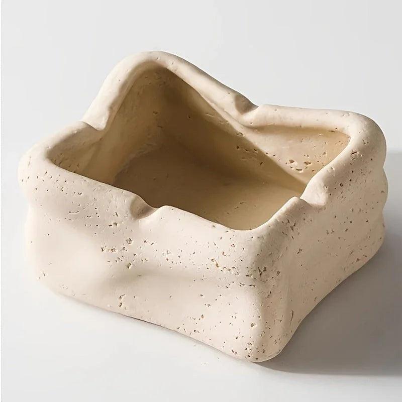 Silent Wind Desktop Ashtray Storage Tank with High-end Creativity for Home Restaurant Decoration, High-end and Sophisticated