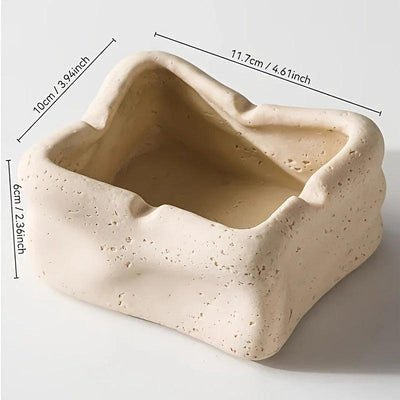 Silent Wind Desktop Ashtray Storage Tank with High-end Creativity for Home Restaurant Decoration, High-end and Sophisticated