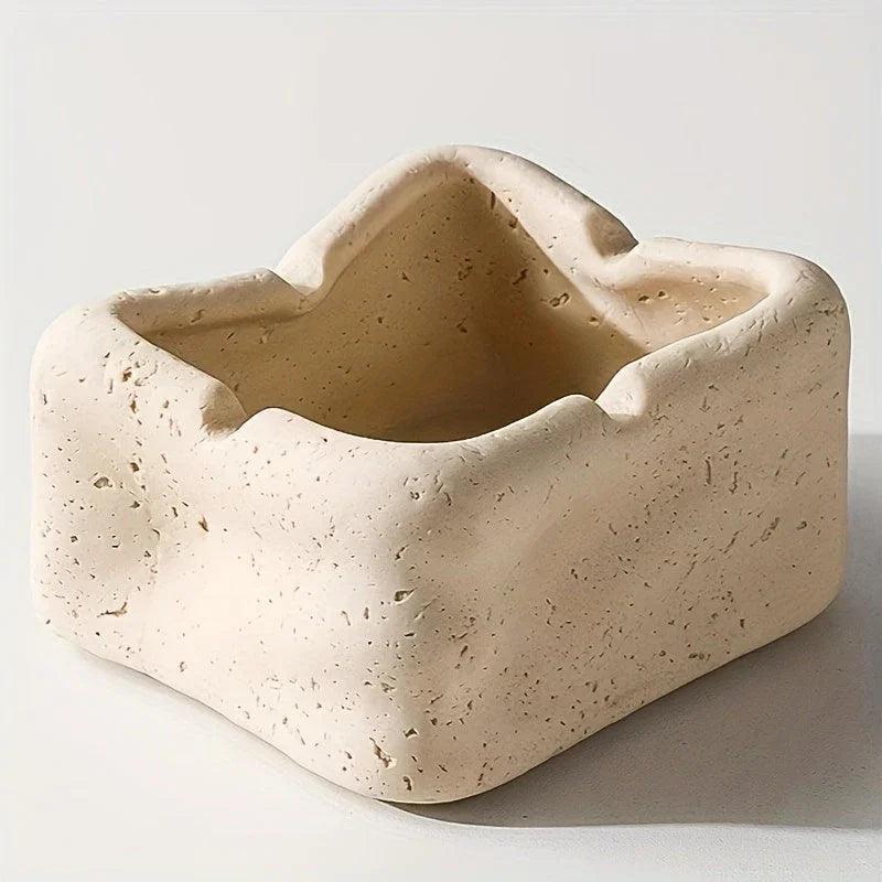 Silent Wind Desktop Ashtray Storage Tank with High-end Creativity for Home Restaurant Decoration, High-end and Sophisticated