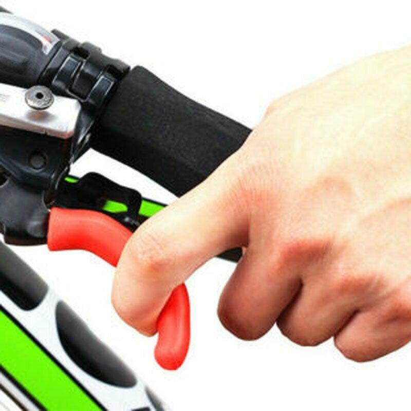 Silicone Bicycle Lever Grips Protectors Anti-Skid Bike Brake Lever Handle Bike Silicone Brake Cover Protector Silicone Grips Anti-Slip Waterproof Protector Cycling Accessory