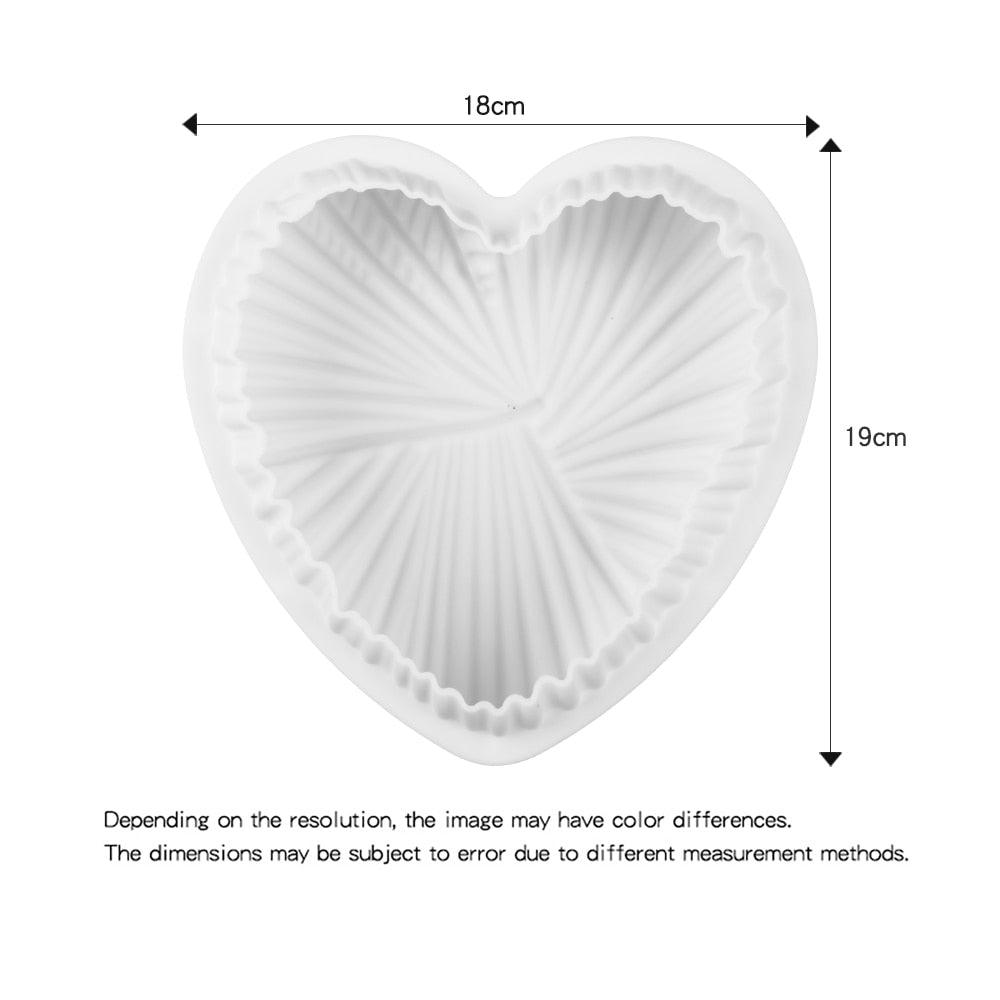 Silicone Cake Mold Nonstick Heat Resistant Reusable Baking Tools Birthday Christmas Bakeware Heart Mould Smooth Heart Mold Chocolate Mold Love Shaped Silicone Cake Mould