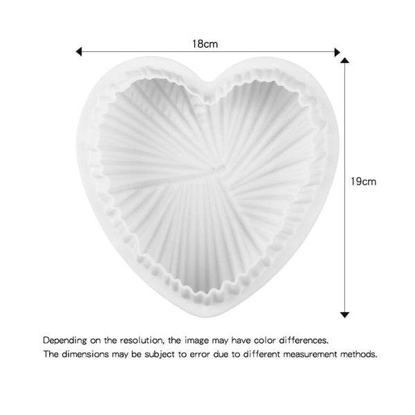 Silicone Cake Mold Nonstick Heat Resistant Reusable Baking Tools Birthday Christmas Bakeware Heart Mould Smooth Heart Mold Chocolate Mold Love Shaped Silicone Cake Mould
