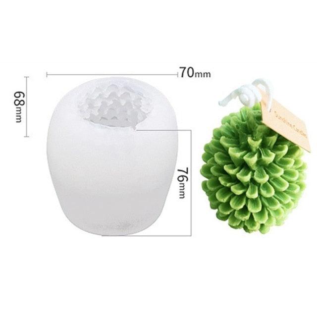 Silicone Mould Christmas Tree Shaped Cake Mold Decoration Tools Candle Mold Baking Tool Home Decoration For Christmas Party 3D Tree Shaped Candle Silicone Mold 4Pcs Different Xmas Pine Molds