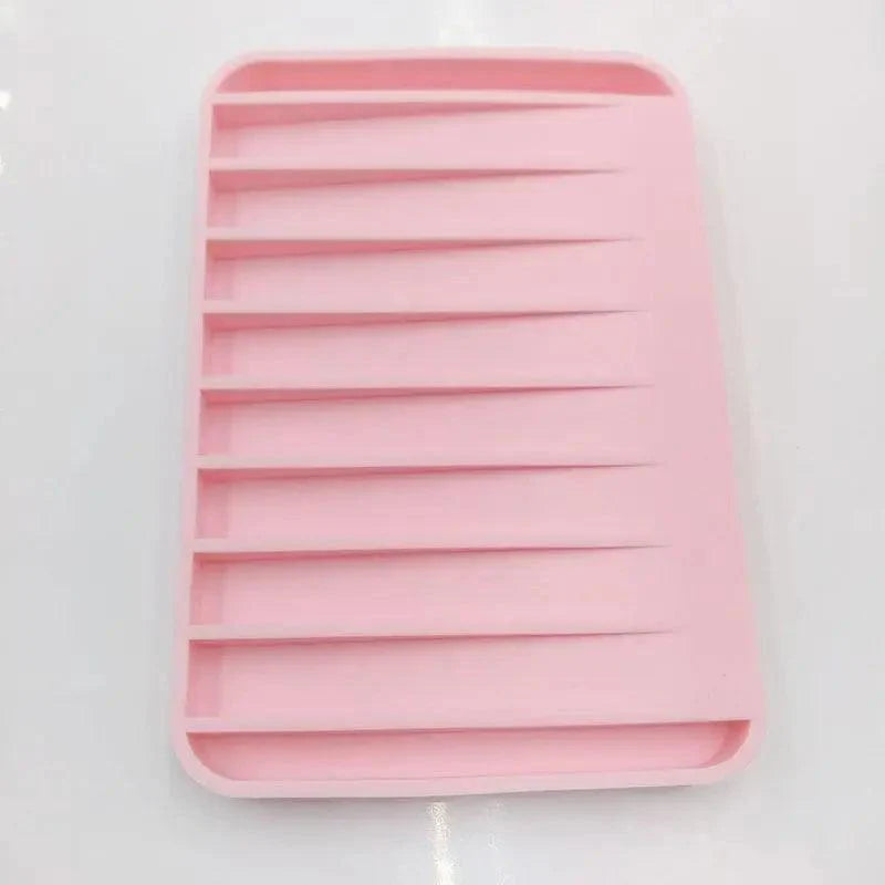 Silicone Soap Holder Flexible Soap Dish Plate Holder Tray Soapbox Container Storage For Bathroom Kitchen Soap Dish for Shower Waterfall Soap Holder Soap Tray Soap Saver Drainer Flexible Silicone for Shower Bathroom Kitchen Counter Top Keep Soap Bars Dry