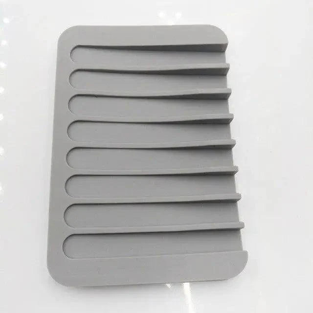 Silicone Soap Holder Flexible Soap Dish Plate Holder Tray Soapbox Container Storage For Bathroom Kitchen Soap Dish for Shower Waterfall Soap Holder Soap Tray Soap Saver Drainer Flexible Silicone for Shower Bathroom Kitchen Counter Top Keep Soap Bars Dry
