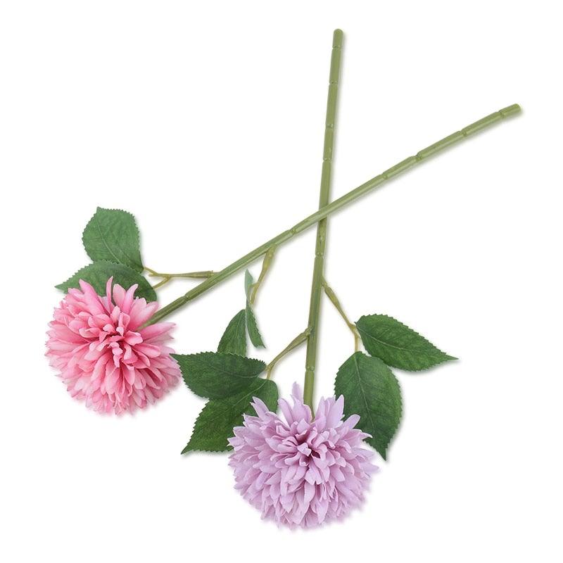 Silk Flower Arrangements Bunch Artificial Flower Bouquet Ball Fake Flowers Home Widding Decoration Valentines Day Gifts