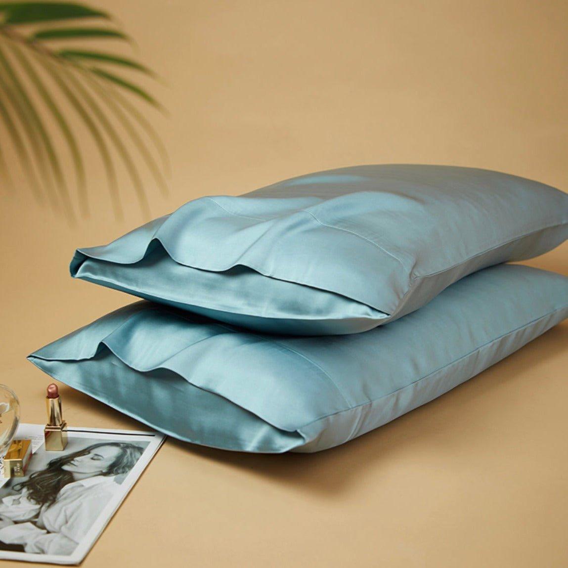 Silky Gift Box: 6A Grade 100% Organic Mulberry Silk Pillowcase Set of 2 Pcs - 30 Momme, Pure Silk on Both Sides