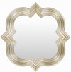 Killester Gold Frame Rectangular Mirror - 34"H x 34"W Arch/Crowned Top