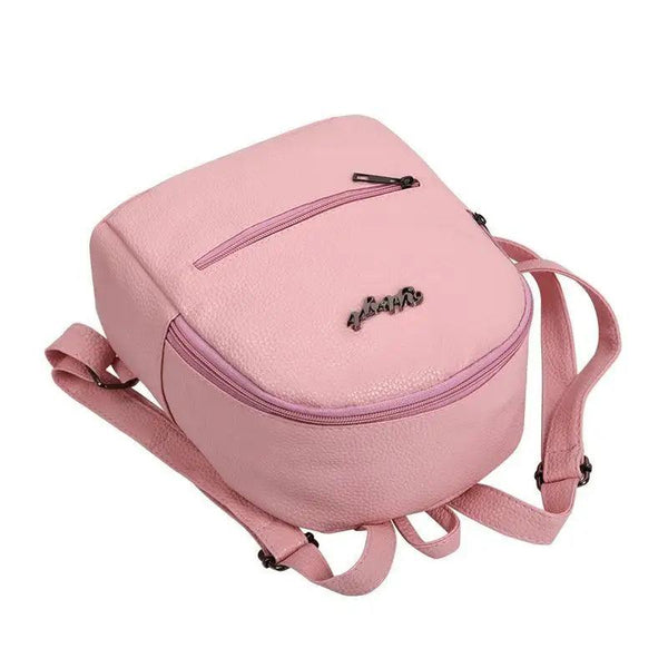 Simple And Stylish Mini Solid Backpack For Women And Girls Cute Travel Bag Trendy Student School Backpacks
