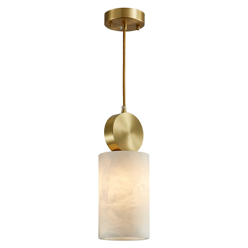 Copper Marble Chandelier 12x31cm Round Large