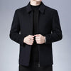 Simple Black Men Casual Jacket Luxury Fashion Autumn Winter Men Clothing Classic Jacket Solid Color Jacket Male Casual Outdoor Warm Lightweight Jackets