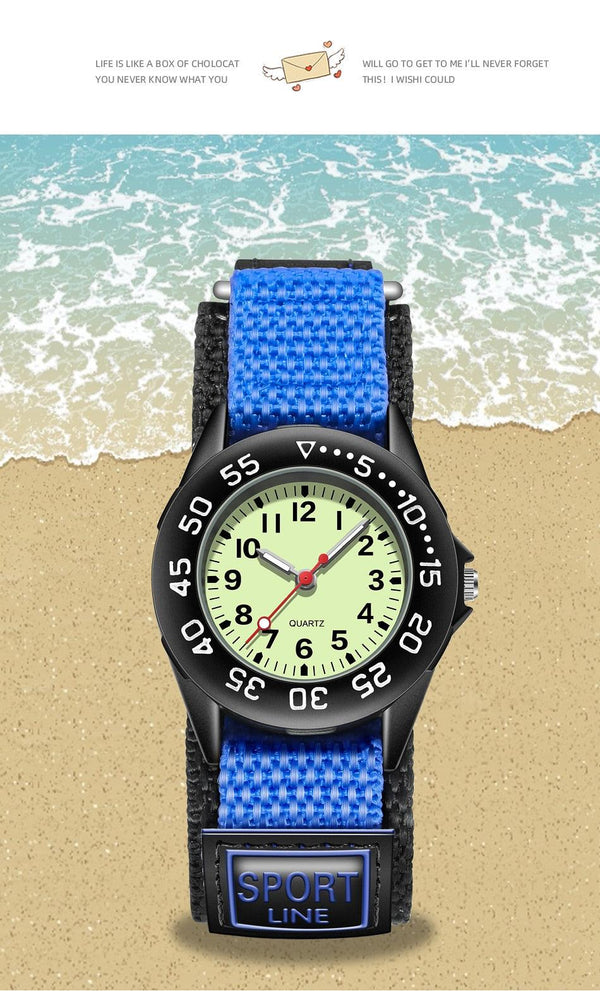 Simple Luminous Dial Nylon Straps Quartz Watches Military Green Dial Nylon Strap Quartz Wrist Watch Night Vision Luminous Wristwatch For Mens Womens