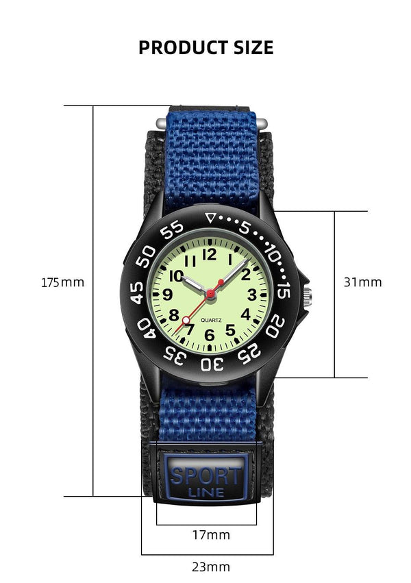 Simple Luminous Dial Nylon Straps Quartz Watches Military Green Dial Nylon Strap Quartz Wrist Watch Night Vision Luminous Wristwatch For Mens Womens