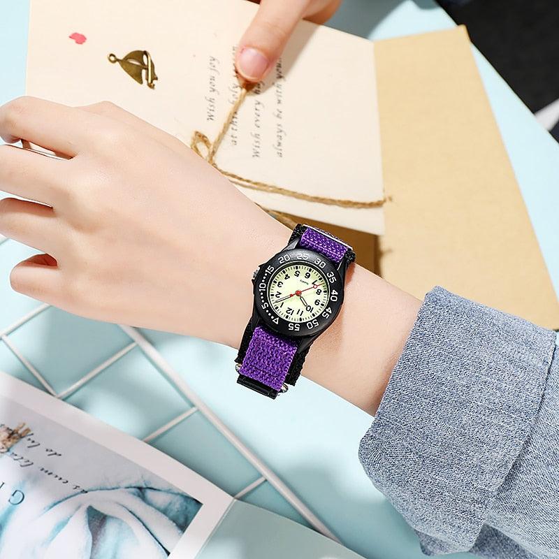 Simple Luminous Dial Nylon Straps Quartz Watches Military Green Dial Nylon Strap Quartz Wrist Watch Night Vision Luminous Wristwatch For Mens Womens