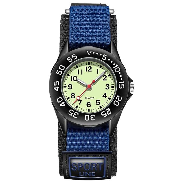 Simple Luminous Dial Nylon Straps Quartz Watches Military Green Dial Nylon Strap Quartz Wrist Watch Night Vision Luminous Wristwatch For Mens Womens