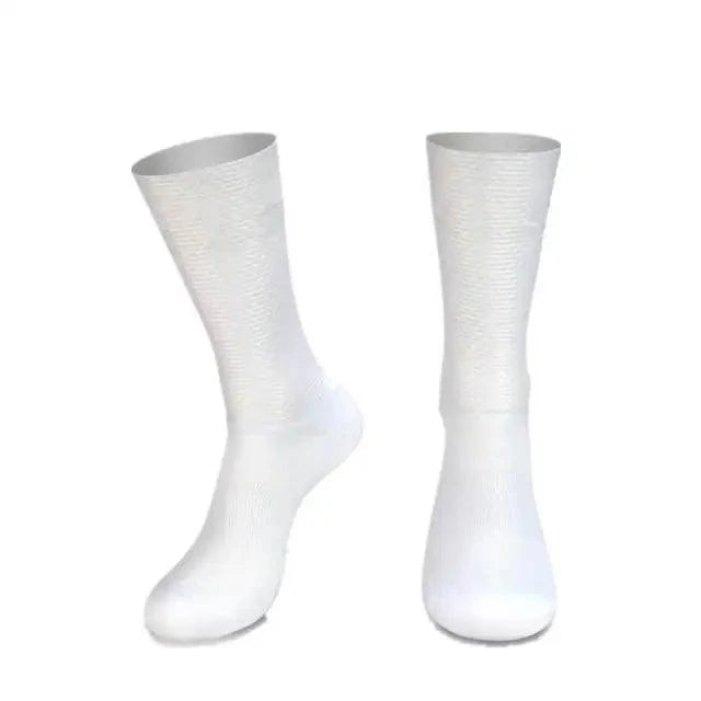 Simple Modern Design Anti Slip Silicone Cycling Socks  For Men Unique  Bicycle Running Socks Lightweight Breathable Sports Socks